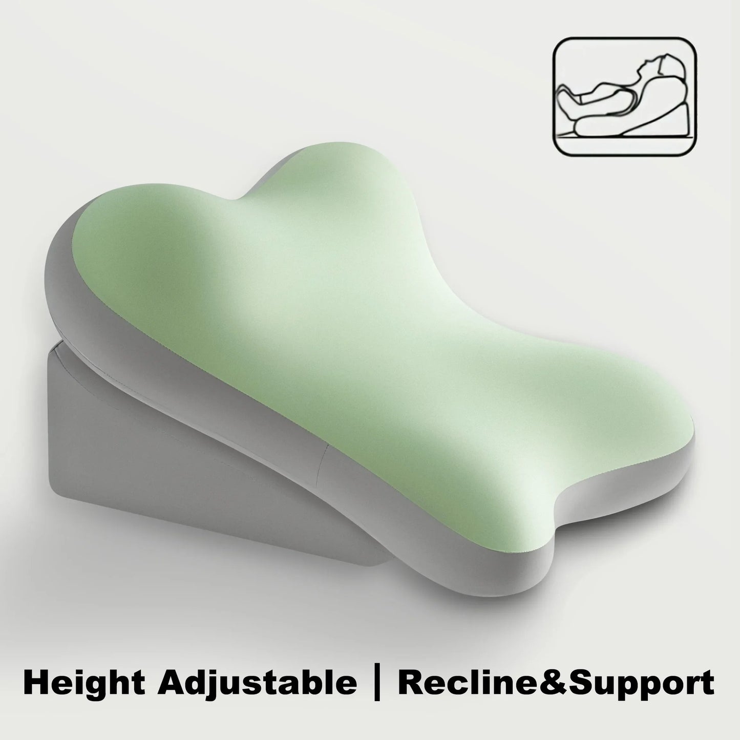 Adjustable Ergonomic Support Pillow - Back & Neck Comfort Cushion