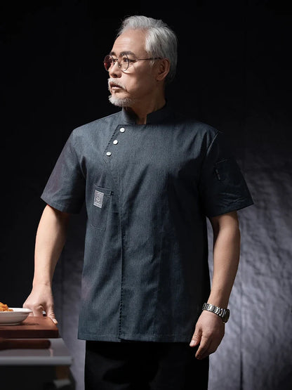 Catering Chef Work Shirt - Restaurant Kitchen Uniform T-Shirt for Cooks, Bakers & Hospitality Staff