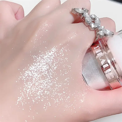 Sparkling Fairy Powder Highlighter – Shimmering Contour & Blush for Brightening and Defining Features