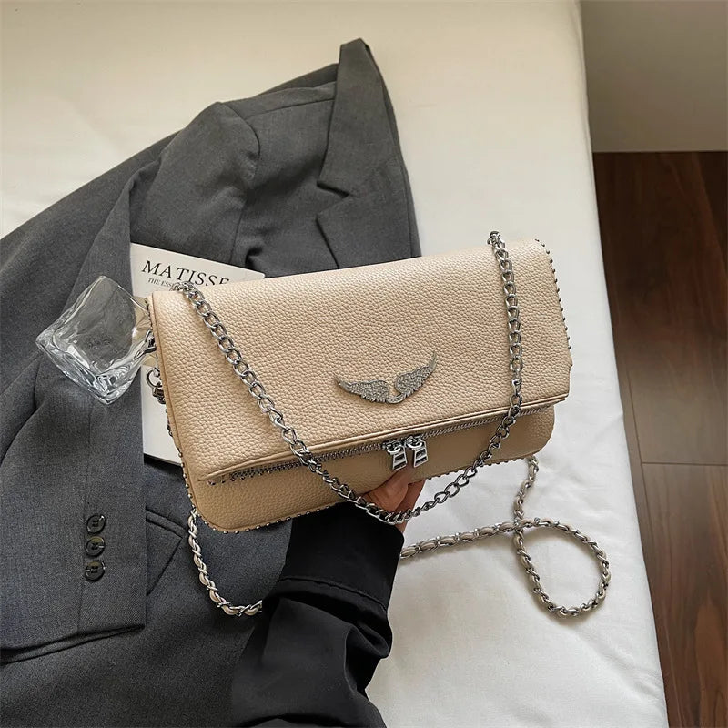 Women's Luxury Square Chain Bag - 2026 Fashionable Vintage Shoulder Messenger Purse