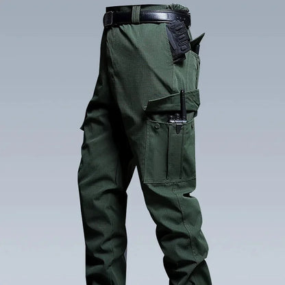 Water Resistant Tactical Work Pants - Multi Pocket Outdoor Military Style Casual Trousers for Men Spring Autumn