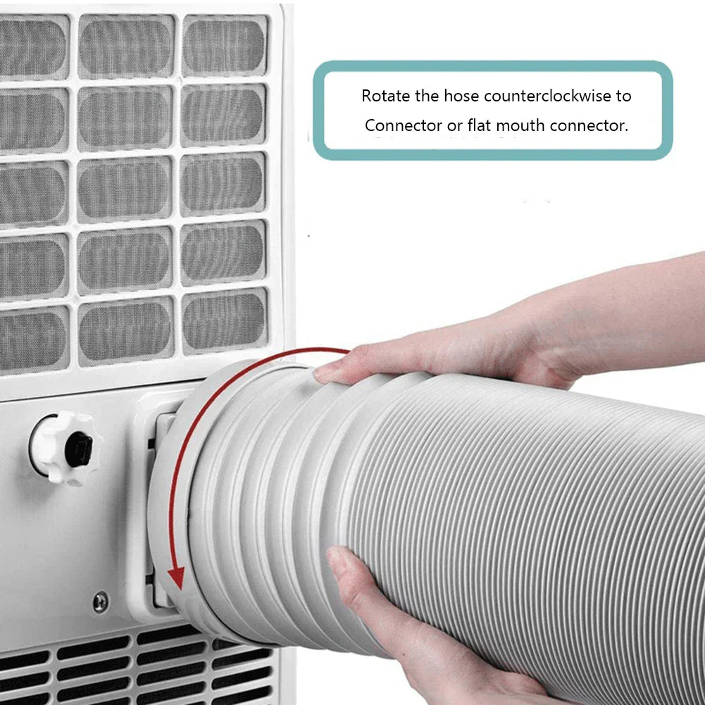 130/150mm Telescopic AC Exhaust Hose – Flexible Duct Extension Pipe for Mobile Air Conditioner Ventilation