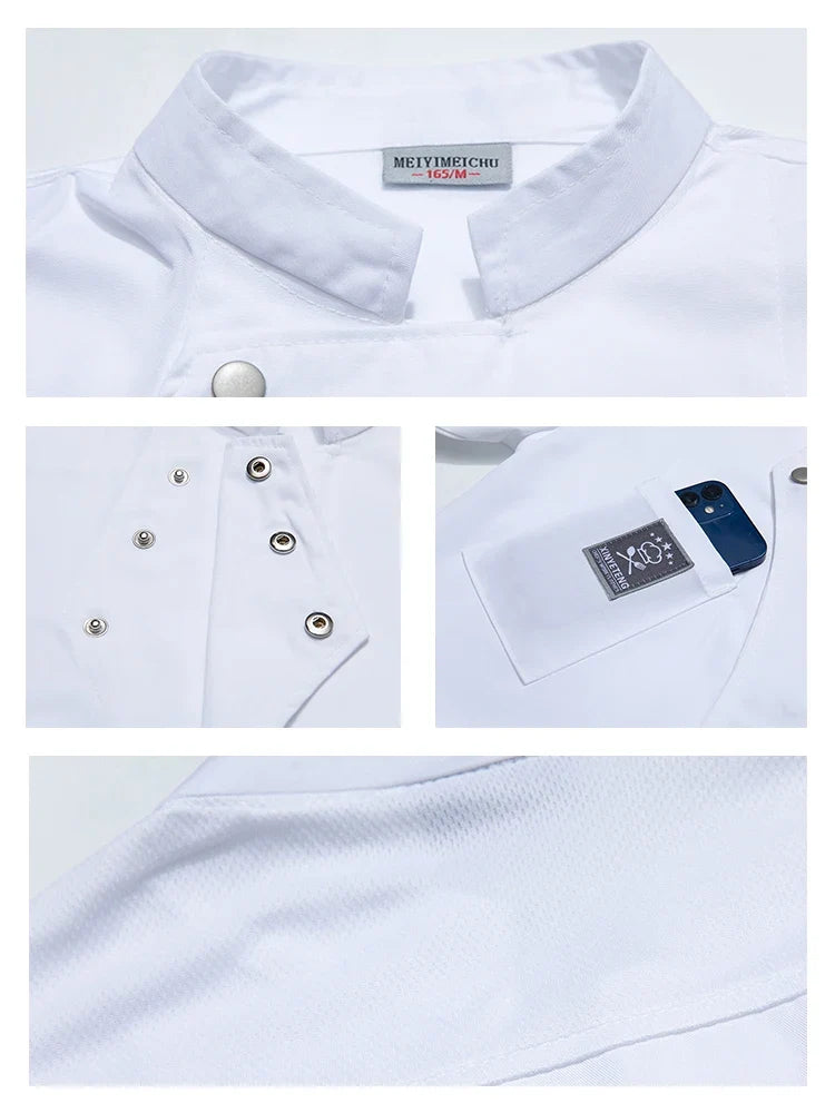 Catering Chef Work Shirt - Restaurant Kitchen Uniform T-Shirt for Cooks, Bakers & Hospitality Staff