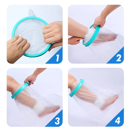 Waterproof Shower Cover for Adults — Cast & Bandage Protector for Arm, Leg, Hand, Wound & Fracture