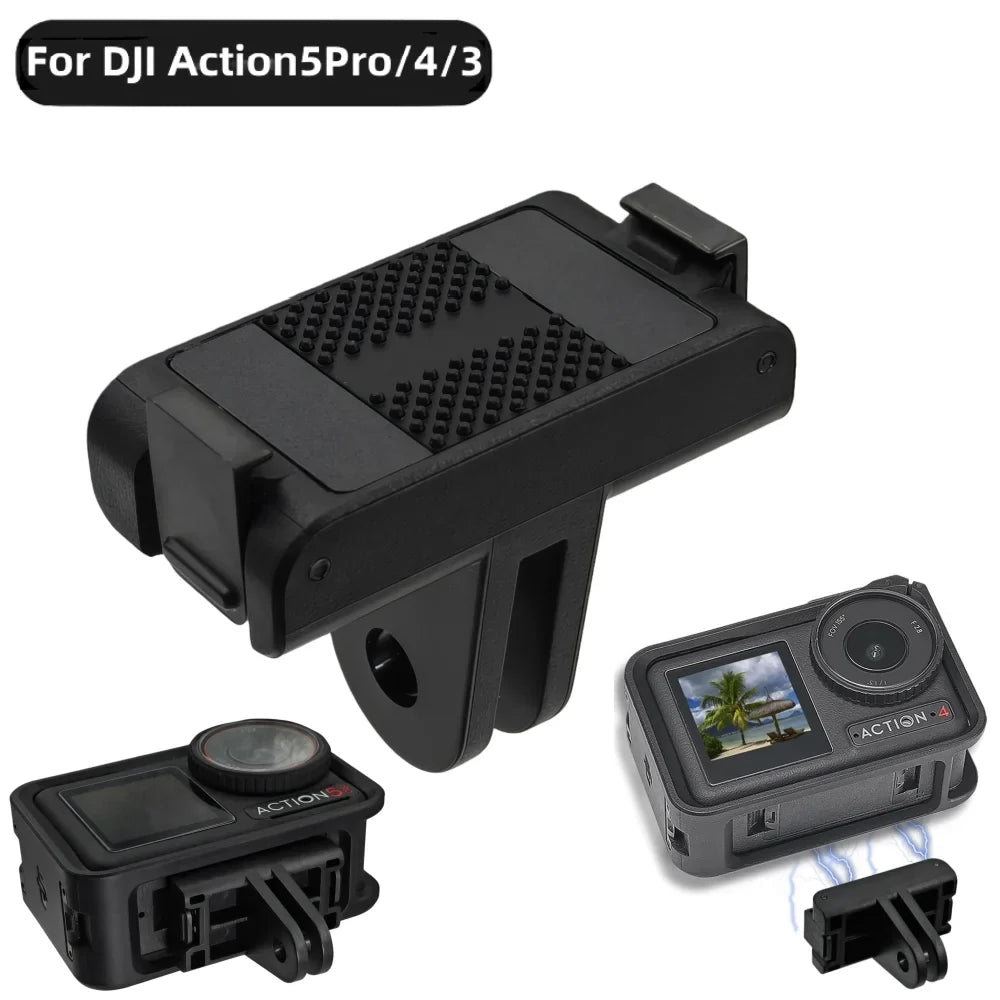 Magnetic Quick Release Adapter - Tripod Mount Base for DJI Osmo Action 5 Pro, 4 & 3 Cameras