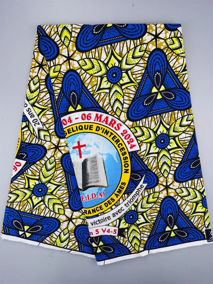 2025 African Wax Fabric - High Quality Cotton Nigerian Ankara Batik Print Material for Sewing & Dresses
