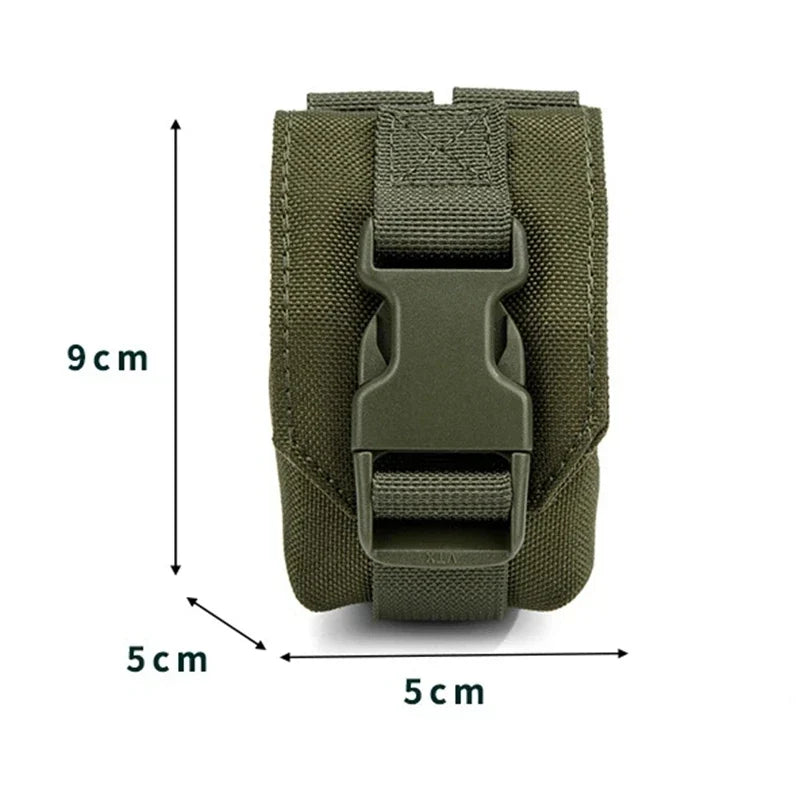Tactical Grenade Pouch Bag - Mini Magnetic EDC Belt Waist Bag for Hunting, Outdoor Gear & LBT Style Accessories