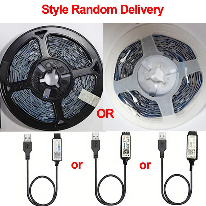 RGB LED Light Strip - USB 5V TV Backlight Flexible Lamp With APP Remote Control for Party Decor