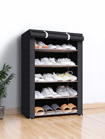 Multilayer Dustproof Shoe Storage Rack – Space-Saving Nonwoven Shoe Cabinet & Organizer for Home Furniture