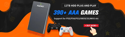 Launchbox Retro Gaming Hard Drive Console for PS4/PS3/PS2/WiiU/Wii/N64/DC/PS1 & PC with 3760+ 3D Games