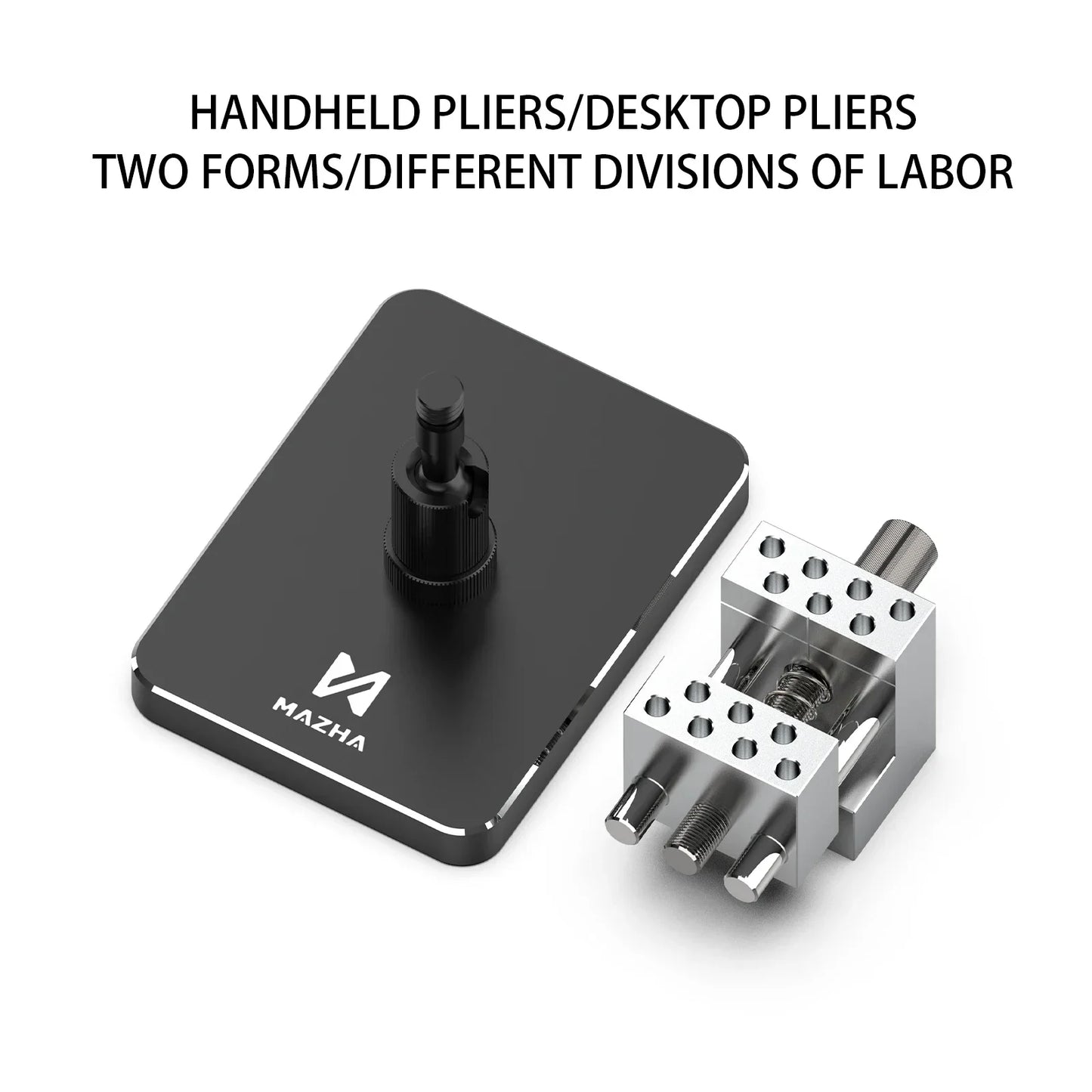 MAZHA T0010 Mini Table Vise - 2-in-1 Adjustable Precision Clamp for Modeling Hobby DIY Projects