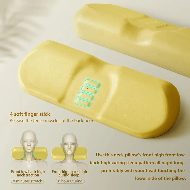 Ergonomic Memory Foam Cervical Pillow | Orthopedic Contour Neck Pillow for Side Sleepers | Supportive Bed Sleeping Pillow