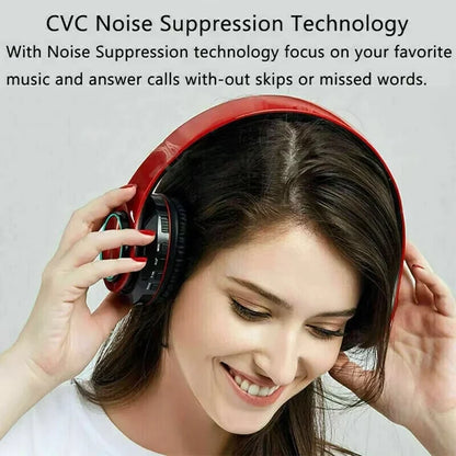B39 Wireless Bluetooth Headphones - Noise Cancelling Stereo Headset with Microphone for Gaming & Sport
