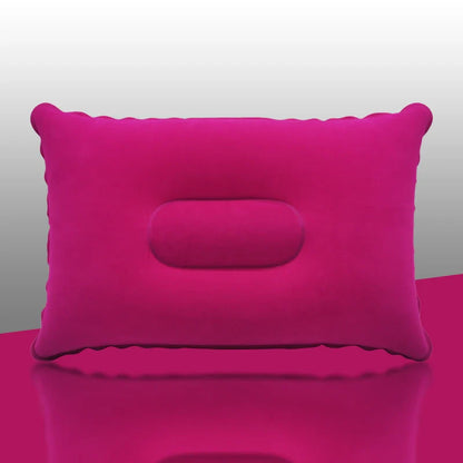 Inflatable Air Pillow Bed – PVC Nylon Camping & Travel Pillow for Neck and Back Support