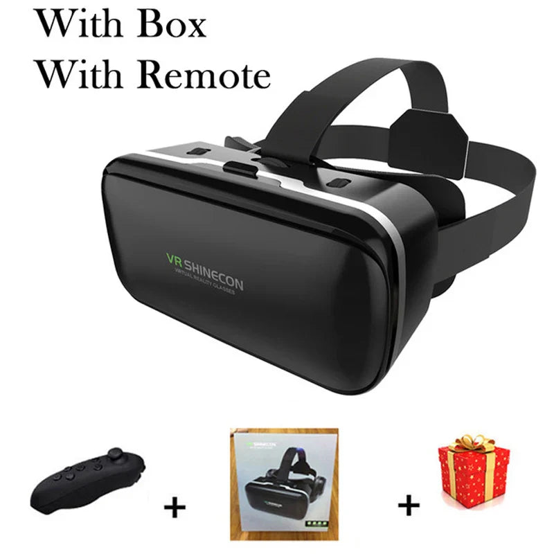 VR Shinecon 10.0 3D Virtual Reality Headset – Helmet Goggles for Smartphone Gaming