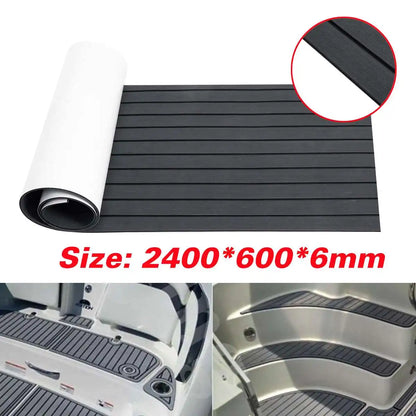 Self-Adhesive EVA Foam Teak Decking – Faux Marine Flooring Boat Floor Mat 600x2400x6mm