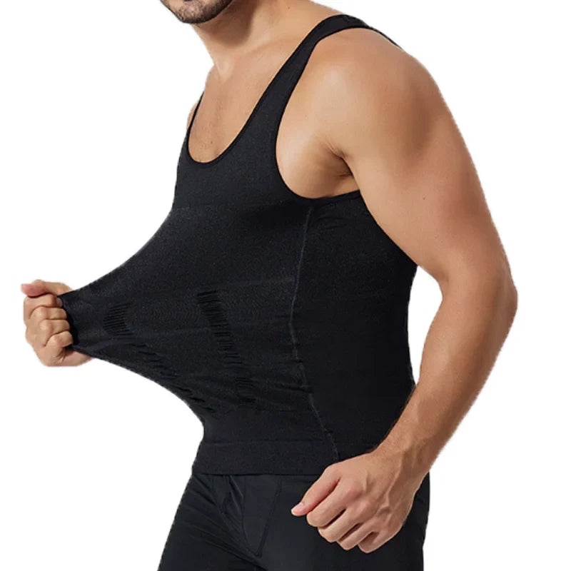 Men's Compression Sleeveless Shirt - Slim Fit Fitness Training Tank Top Running Gym Sports Vest