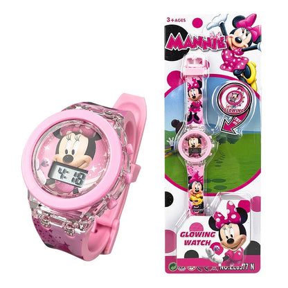 Flash Light Spiderman Kids Watch – Cartoon Hello Kitty & Mickey Design for Boys & Girls, Student Gift with Free Shipping