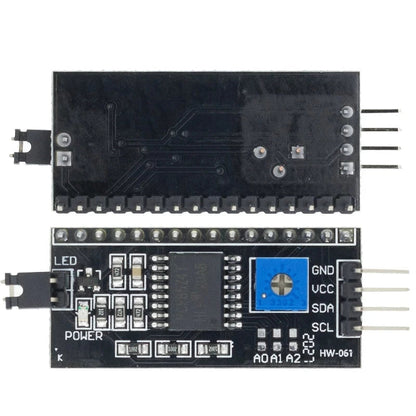 LCD1602 I2C Display Module - Blue Green 16x2 LCD Screen with PCF8574 IIC Adapter for Arduino 5V DIY Projects
