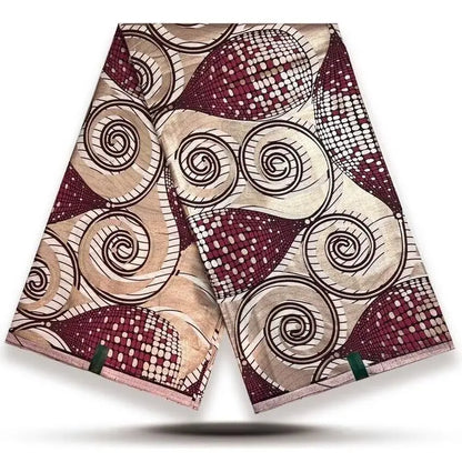 100% Cotton African Wax Print Fabric - High Quality Ankara Fabric 6 Yards