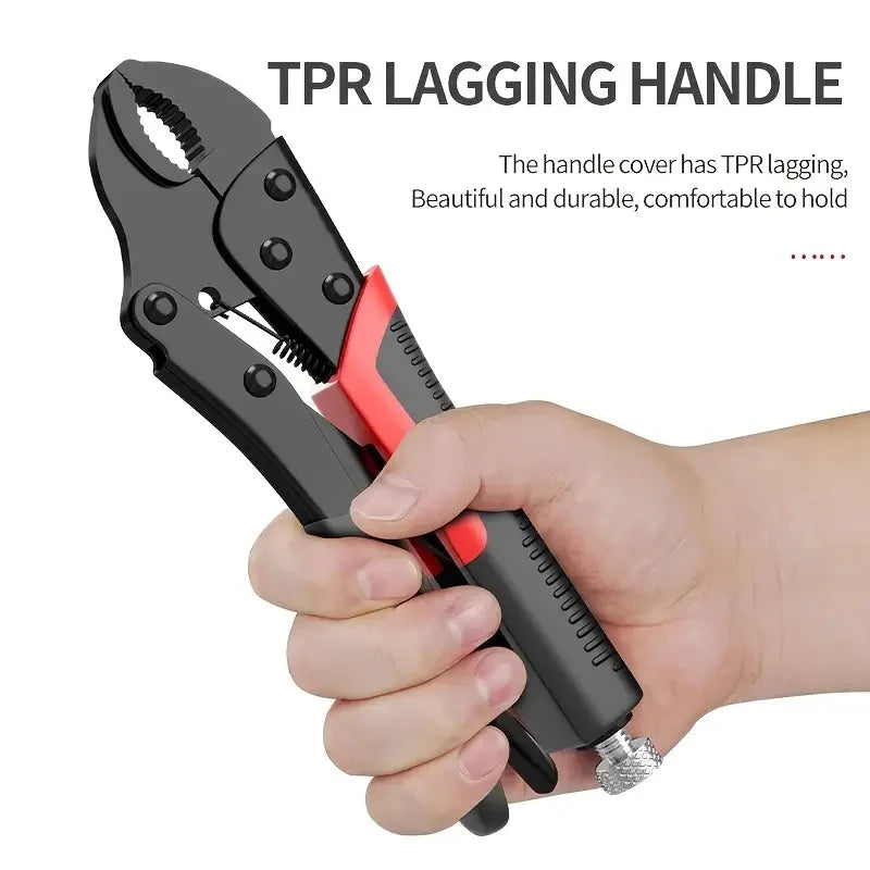 Heavy-Duty Locking Pliers - 7/9/10 Inch Universal Fixed Jaw Clamp Hand Tool