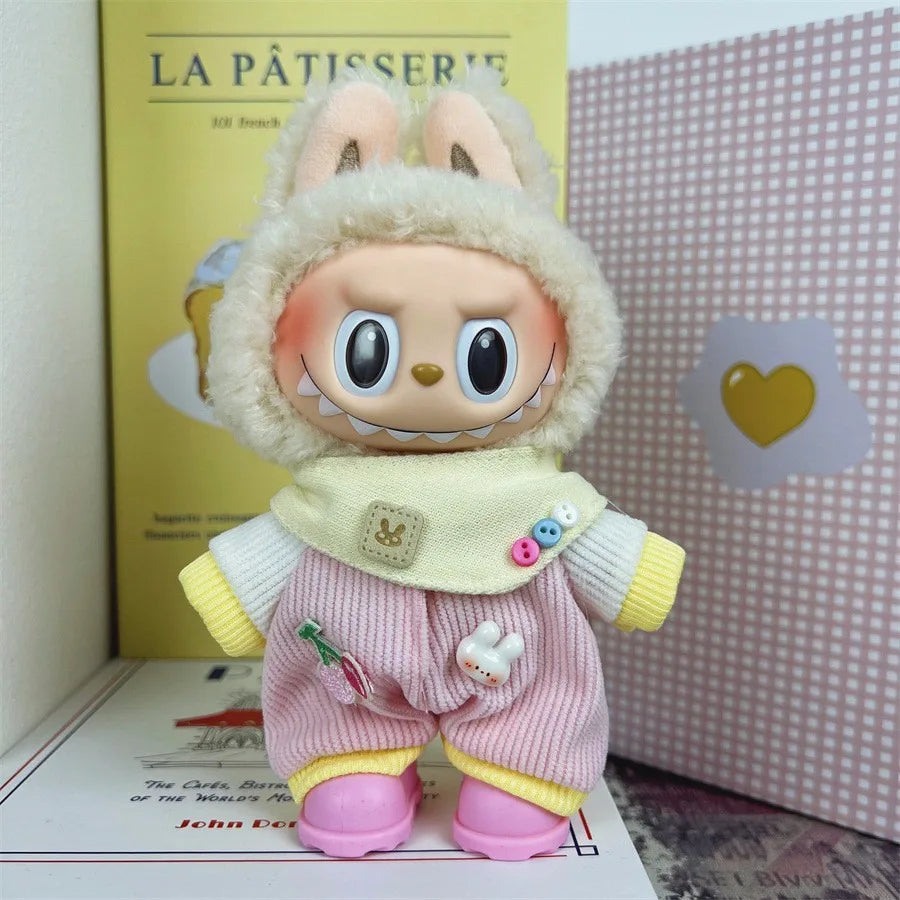 Labubu Outfit for 15cm Doll – Stylish Sports & Leisure Suit, Labubu Clothing Accessories (No Shoes)