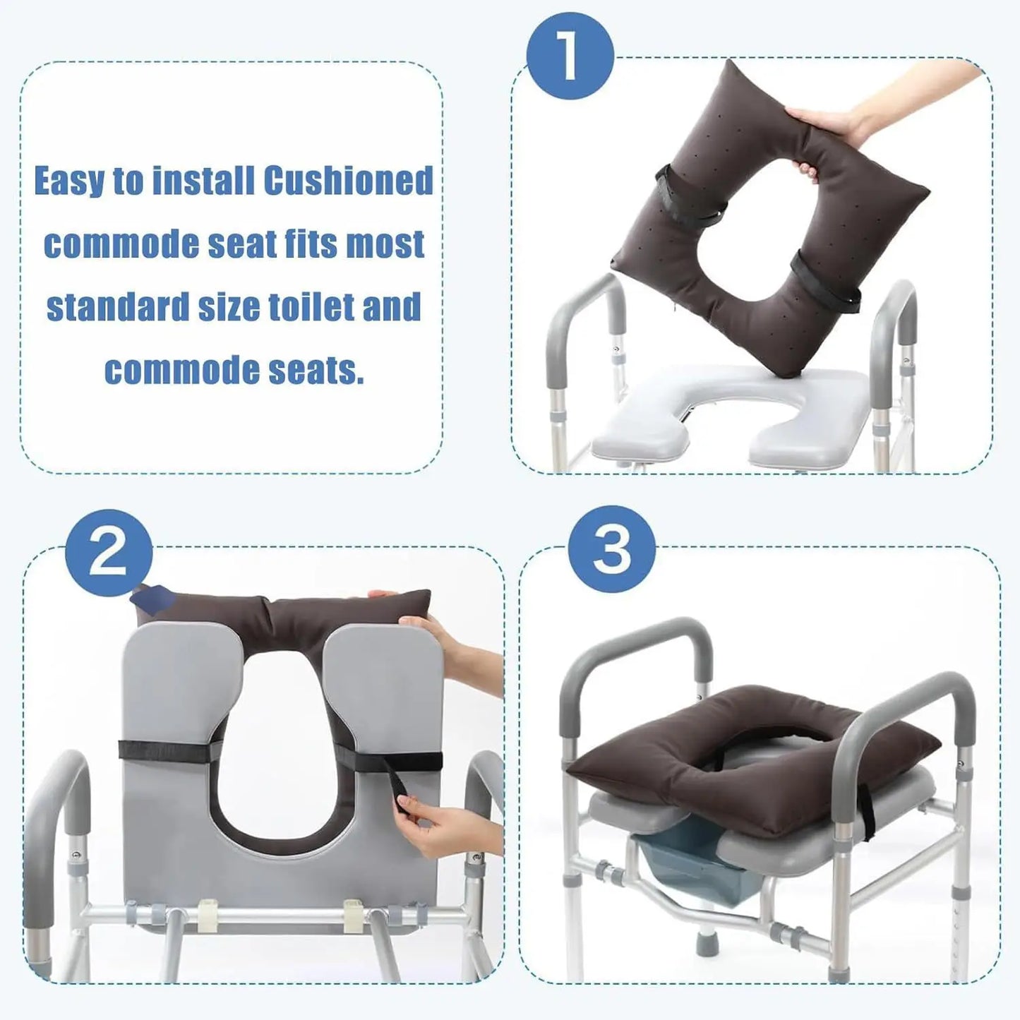 Pressure Relief Toilet Mat - Anti Bedsore Cushion for Elderly, Bedridden & Patient Care Support