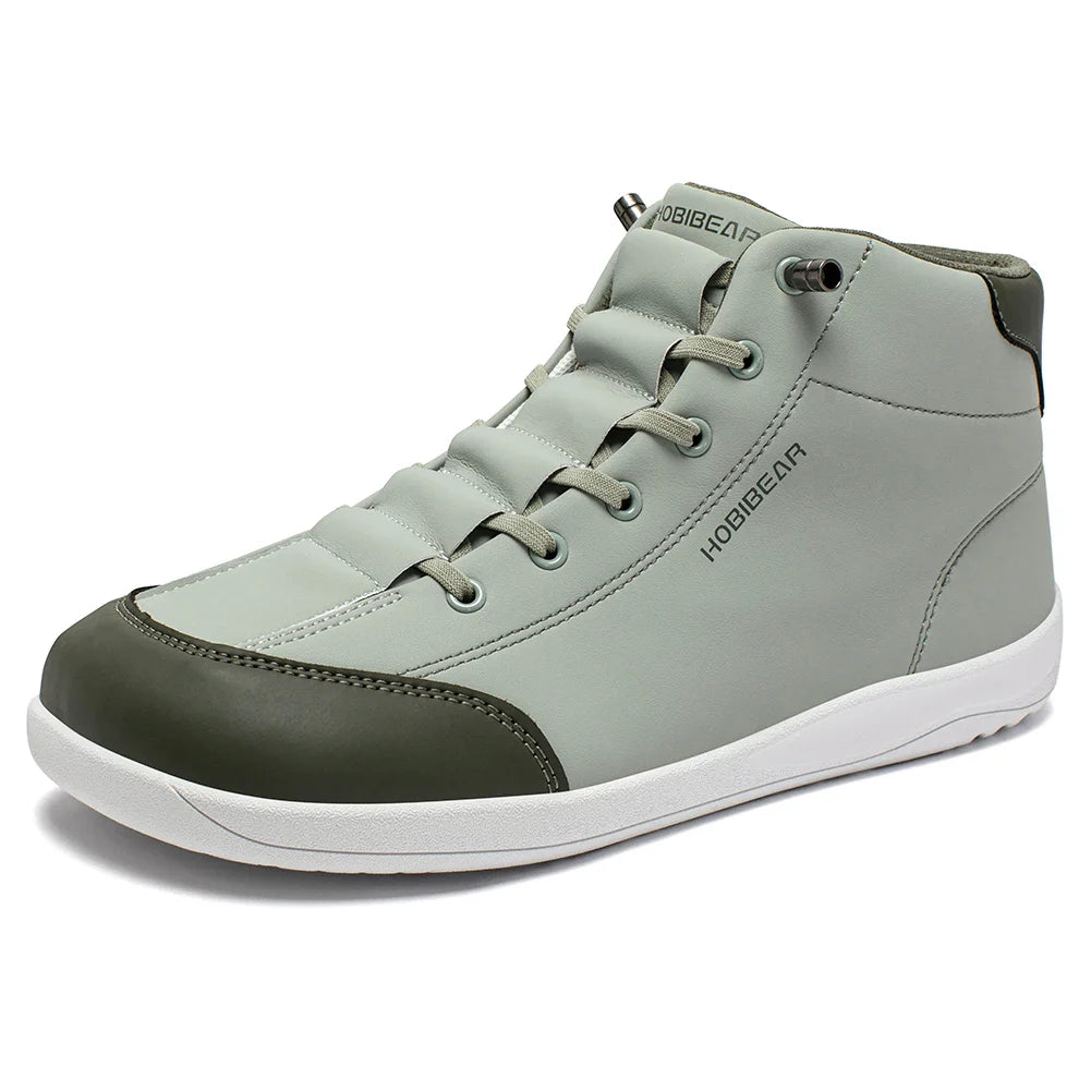 HOBIBEAR Mid-Top Barefoot Shoes – Unisex Wide Toe Minimalist Non-Slip Outdoor Sneakers