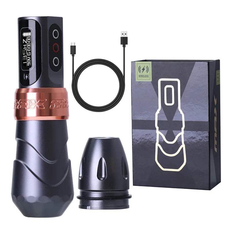 YILONG MAX Tattoo Machine Cartridge Pen, 2400mAh Battery, Coreless Motor, High Capacity, Professional Tattoo Pen for Artists