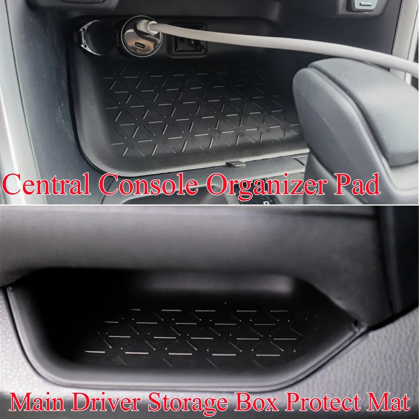Toyota RAV4 Center Console Organizer - Silicone Storage Tray Pad for 2020–2025 Models