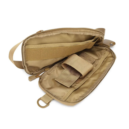 Tactical IWB Concealment Pistol Pouch - MOLLE Shoulder Strap Gun Holster for Glock 17/19, 1911, Taurus G2C, HK USP
