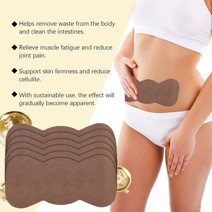 Body Shaping Fat Burning Patches — Lymphatic Slimming Stickers for Stomach & Belly, Female & Male