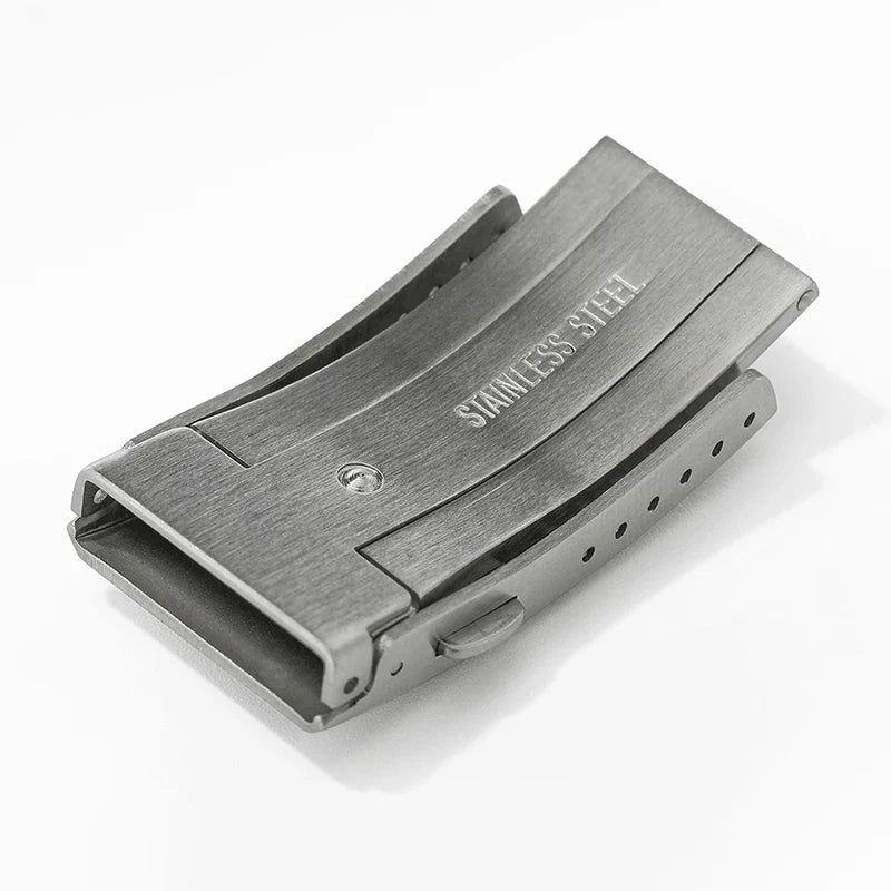 Watchdives Stainless Steel Watch Clasp – 16mm/18mm/20mm/22mm Folding Safety Milled Deployant Replacement Buckle