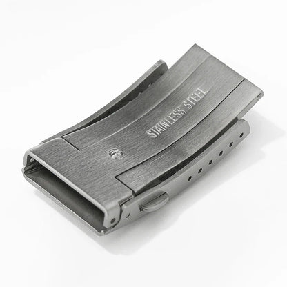 Watchdives Stainless Steel Watch Clasp – 16mm/18mm/20mm/22mm Folding Safety Milled Deployant Replacement Buckle