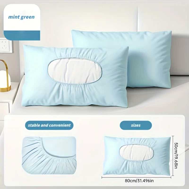 4PCS Soft Disposable Travel Pillowcases - Portable Hand Washable Pillow Covers for Hotel, Camping & Outdoor Use