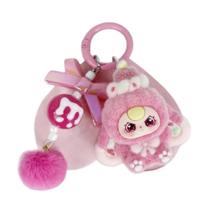 Kawaii Baby Three Cartoon Keychain - Mini Doll Bag Pendant, Cute DIY Accessory & Decorative Gift