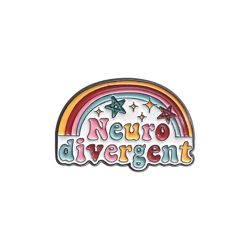 Neurospicy Chili Enamel Pin - Funny Neurodivergent Autism ADHD Dyslexia Awareness Brooch Badge Jewelry Accessory