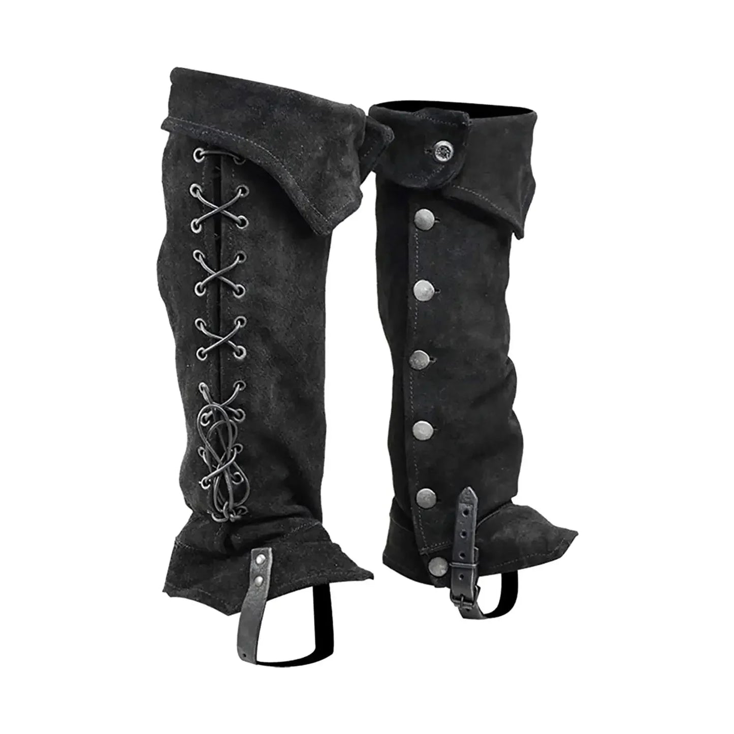 Pirate & Knight Boot Covers – Medieval Costume Shoes Cover for Men, Steampunk & Cosplay Props
