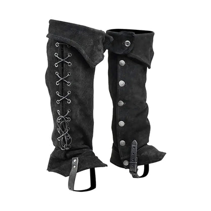 Pirate & Knight Boot Covers – Medieval Costume Shoes Cover for Men, Steampunk & Cosplay Props