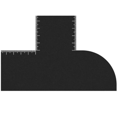Reusable Barber Lineup Card - Beard & Hairline Shaping Tool with Measurement Guide