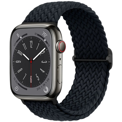 Braided Solo Loop Apple Watch Band – Stretch Nylon Bracelet Strap for Series SE, 6–11 & Ultra 2 (40mm–49mm) Adjustable Correa