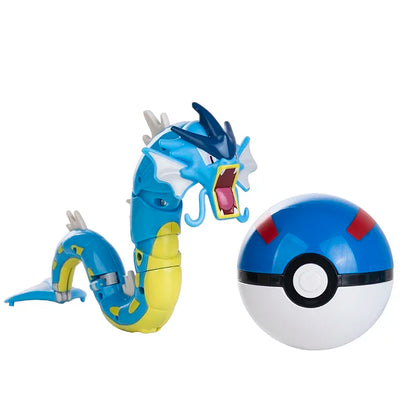 New Pokémon Action Figures – Pikachu, Charizard & Greninja Pocket Monster Poké Ball Deformation Toys for Kids Birthday Gifts
