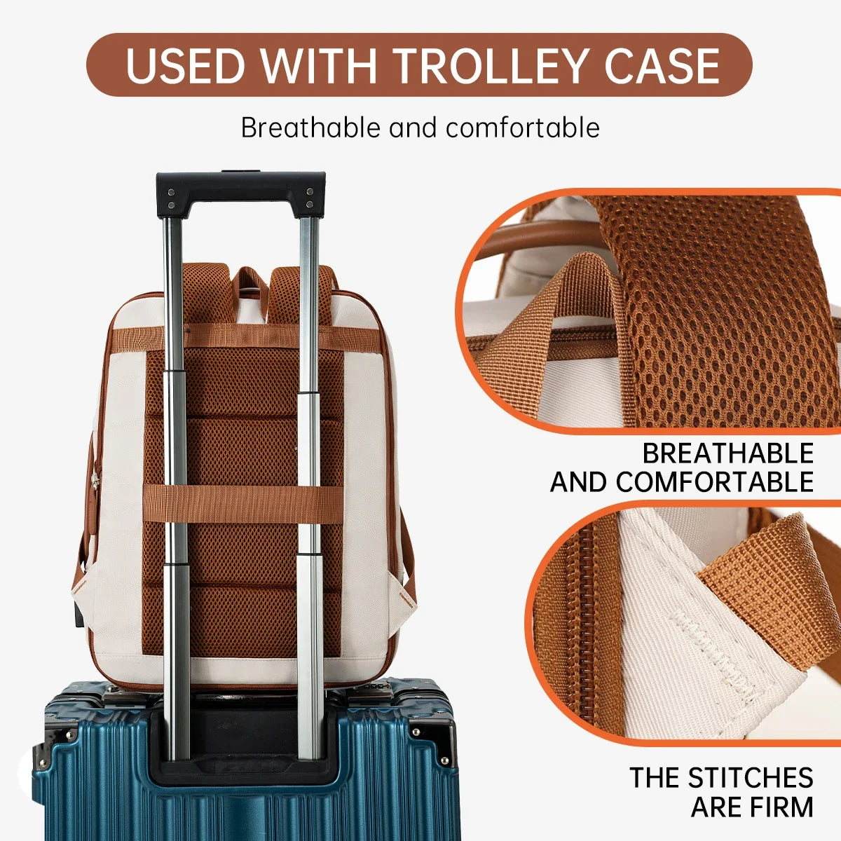 USB Rechargeable Laptop Backpack - Waterproof Large Capacity Unisex School & Travel Bag