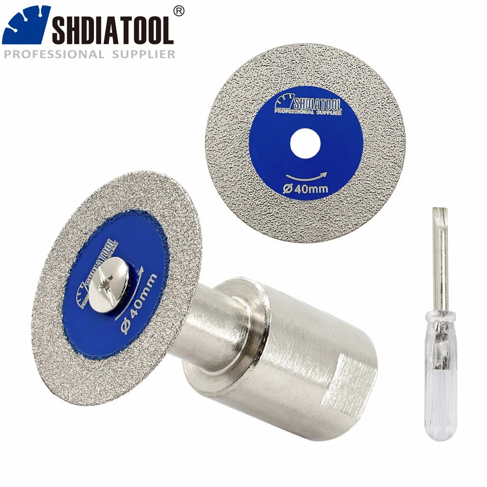 SHDIATOOL Carving Saw Blade - 30/40/50mm Diamond Cutting Disc with M14 Flange for Glass, Jade & Crystal Engraving