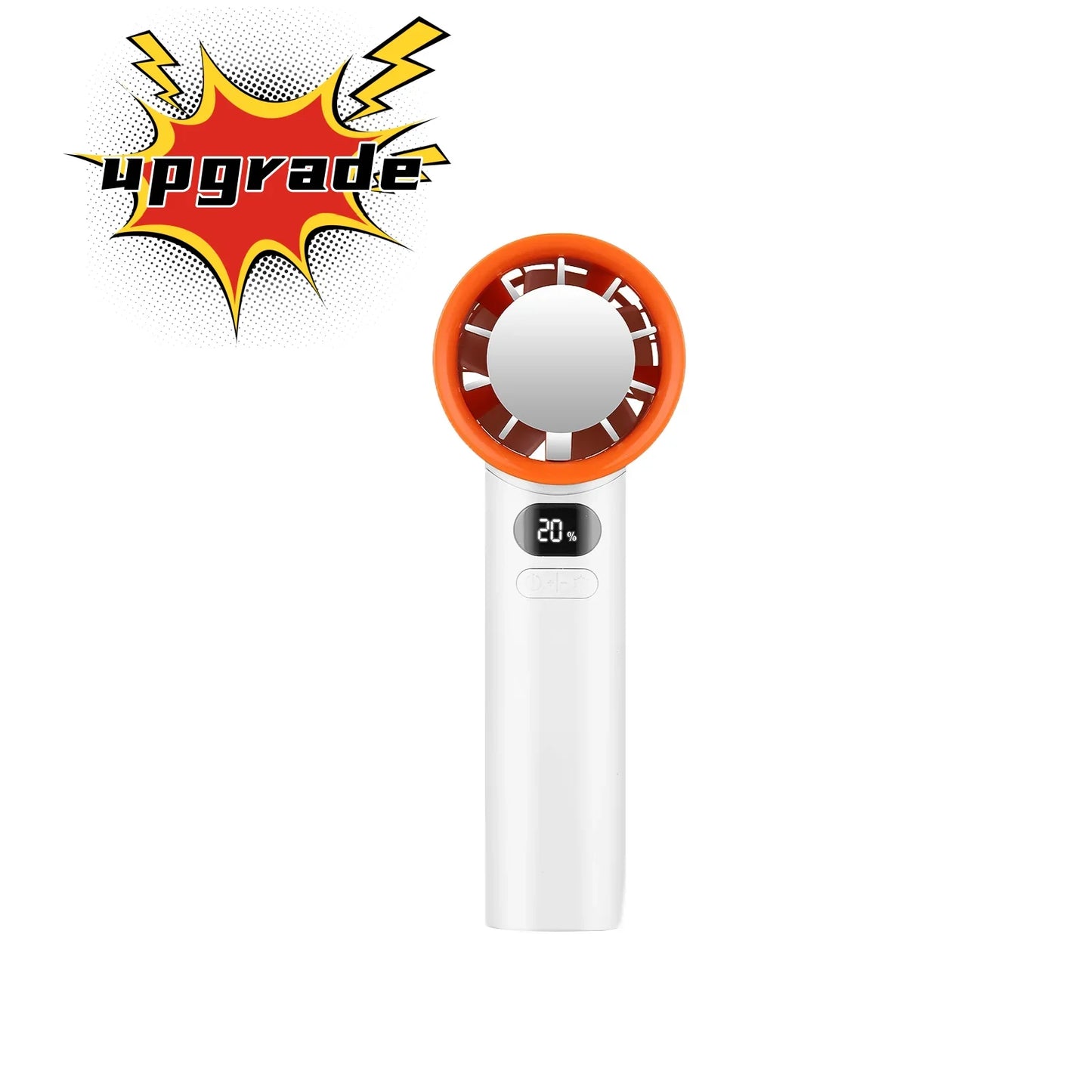 Portable Mini Bladeless Hand Fan – USB Rechargeable Handheld Personal Fan with 120-Speed High-Speed Airflow, Electric Cooling Fan