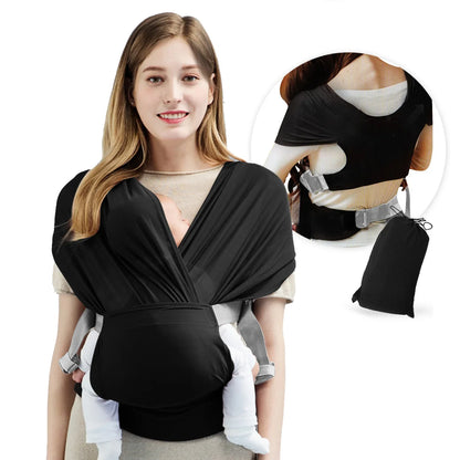 Stretchy Baby Wrap Carrier - Soft Infant Sling for Newborns & Toddlers Up to 41 lbs