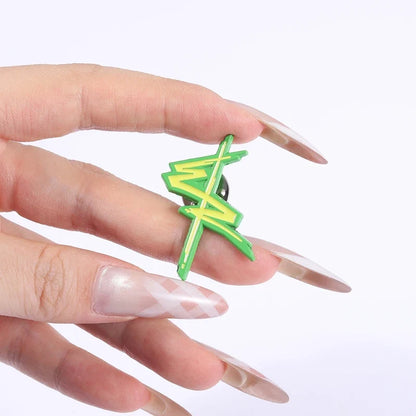 Edgerunners Logo Enamel Brooch - Punk Anime Cosplay Lapel Pin Badge