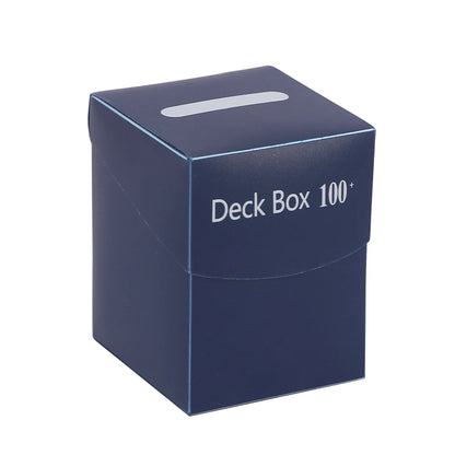 Trading Card Storage Box - 100+ Deck Game Card Carrying Case for Baseball Cards & Family Games