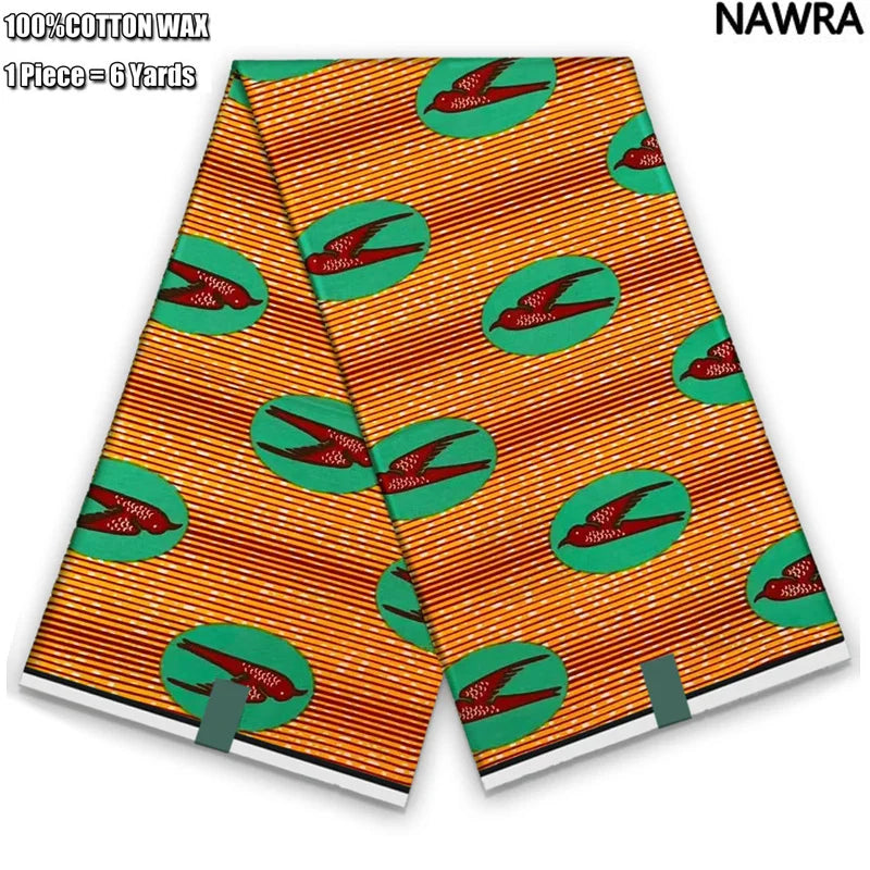2026 African Real Wax Print Fabric - 100% Cotton Ghana Style Soft Ankara Pagne
