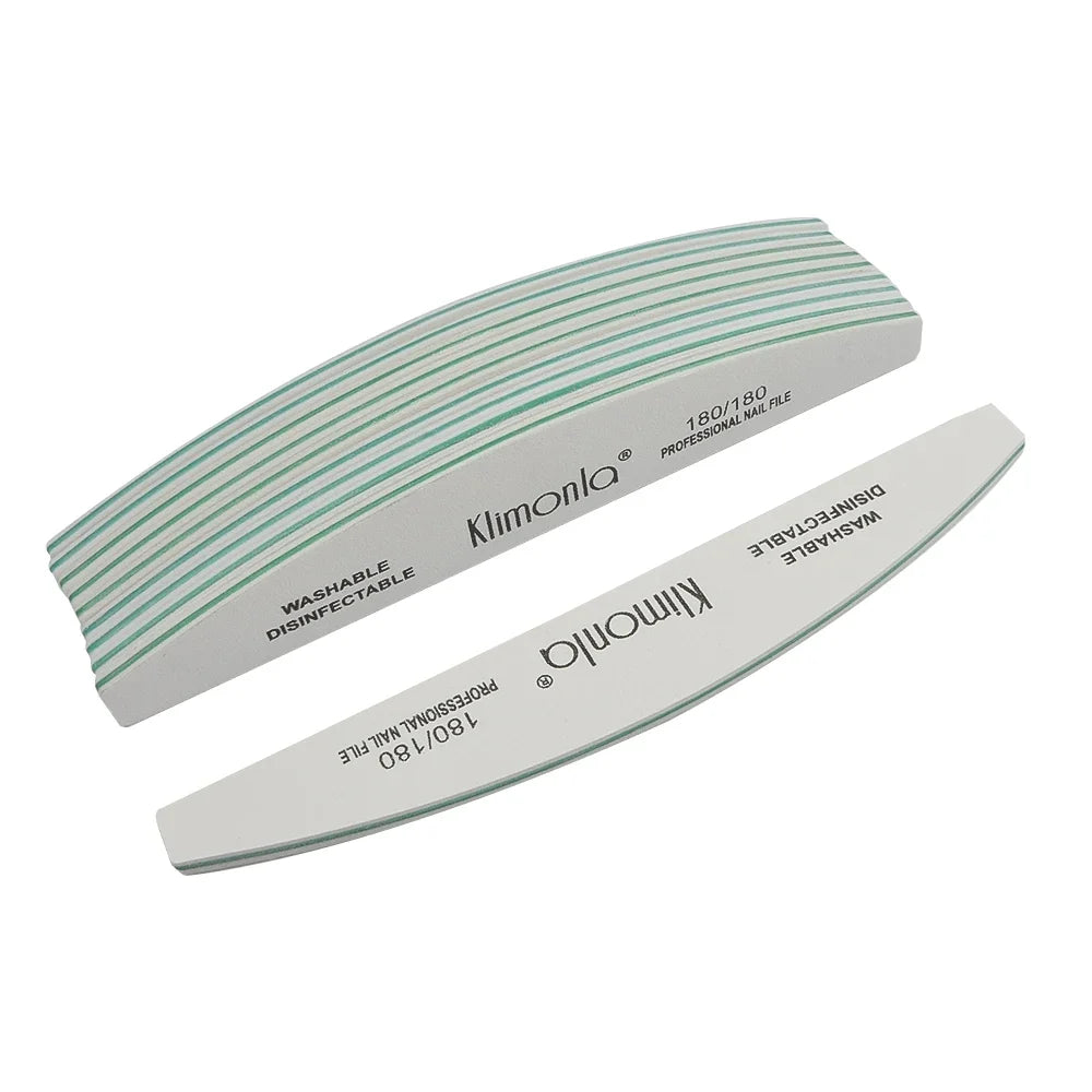 5/10PCS Professional Nail File Set - 100/180 Grit EVA Thickened Sandpaper Manicure Tools for Salon & Home Use